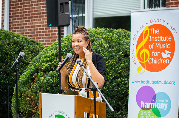 alysia at podium